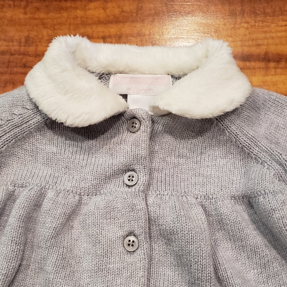 Janie and Jack EUC 3-6 months fair isle sweater set, bodysuit, hat and socks - Picture 12 of 15